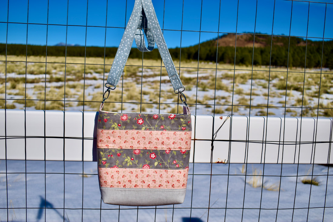 crossbody bag with recessed zipper sewing tutorial